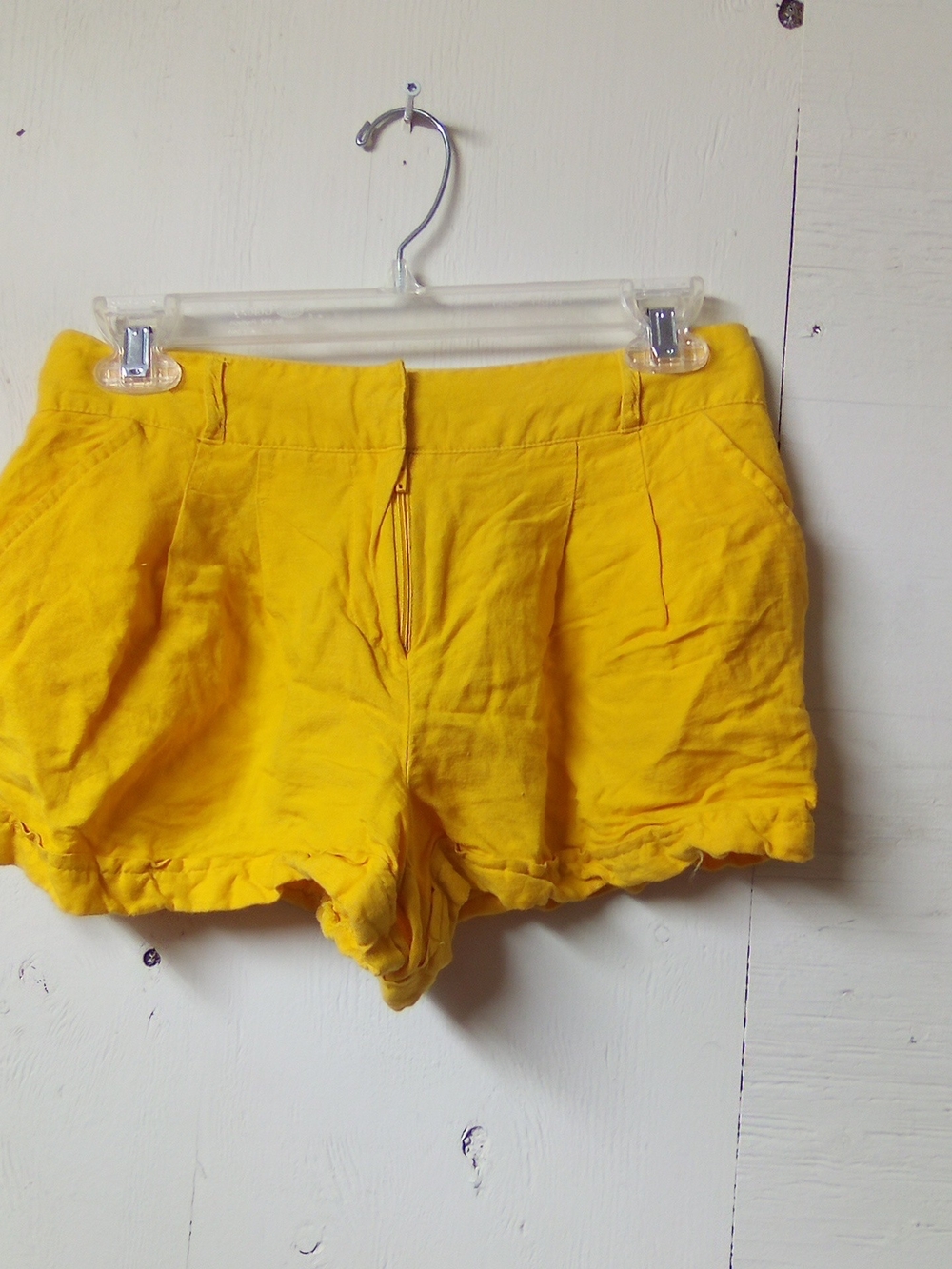 Forever 21 Bright Yellow High Waist Women's Shorts ( Bag B )